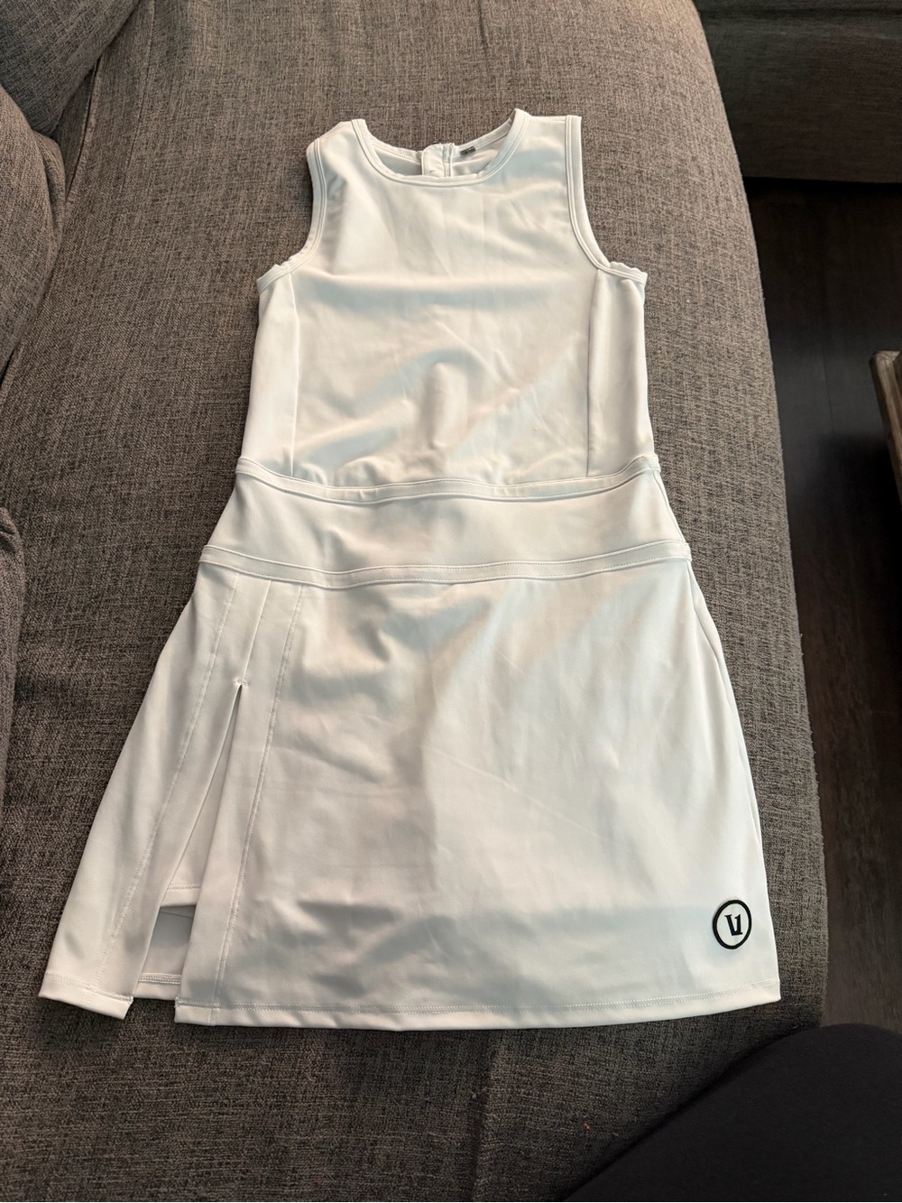 Vuori White Sleeveless Mini Dress